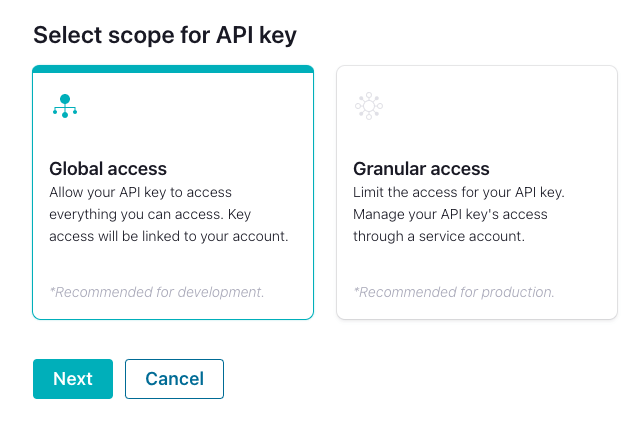 API Global access