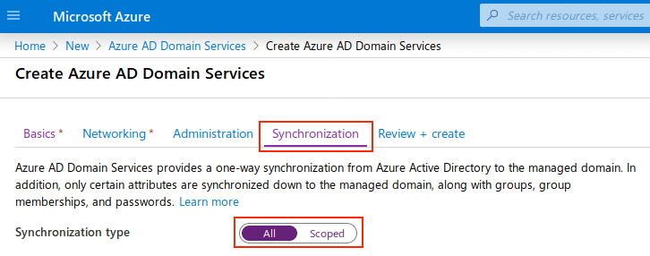 Azure AD synchronization