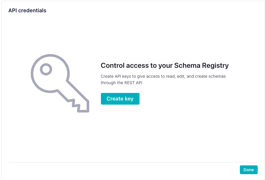 Create Schema Registry Keys