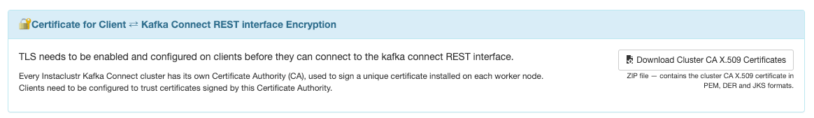 Kafka Connect certificates